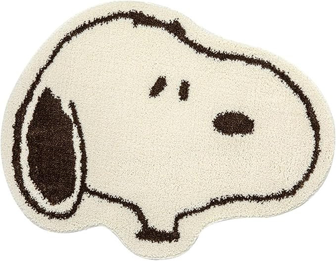 Tapis épais en velours d'agneau lavé,Tapis en Snoopy,Tapis de table basse,Tapis de sol de salle... | Amazon (FR)