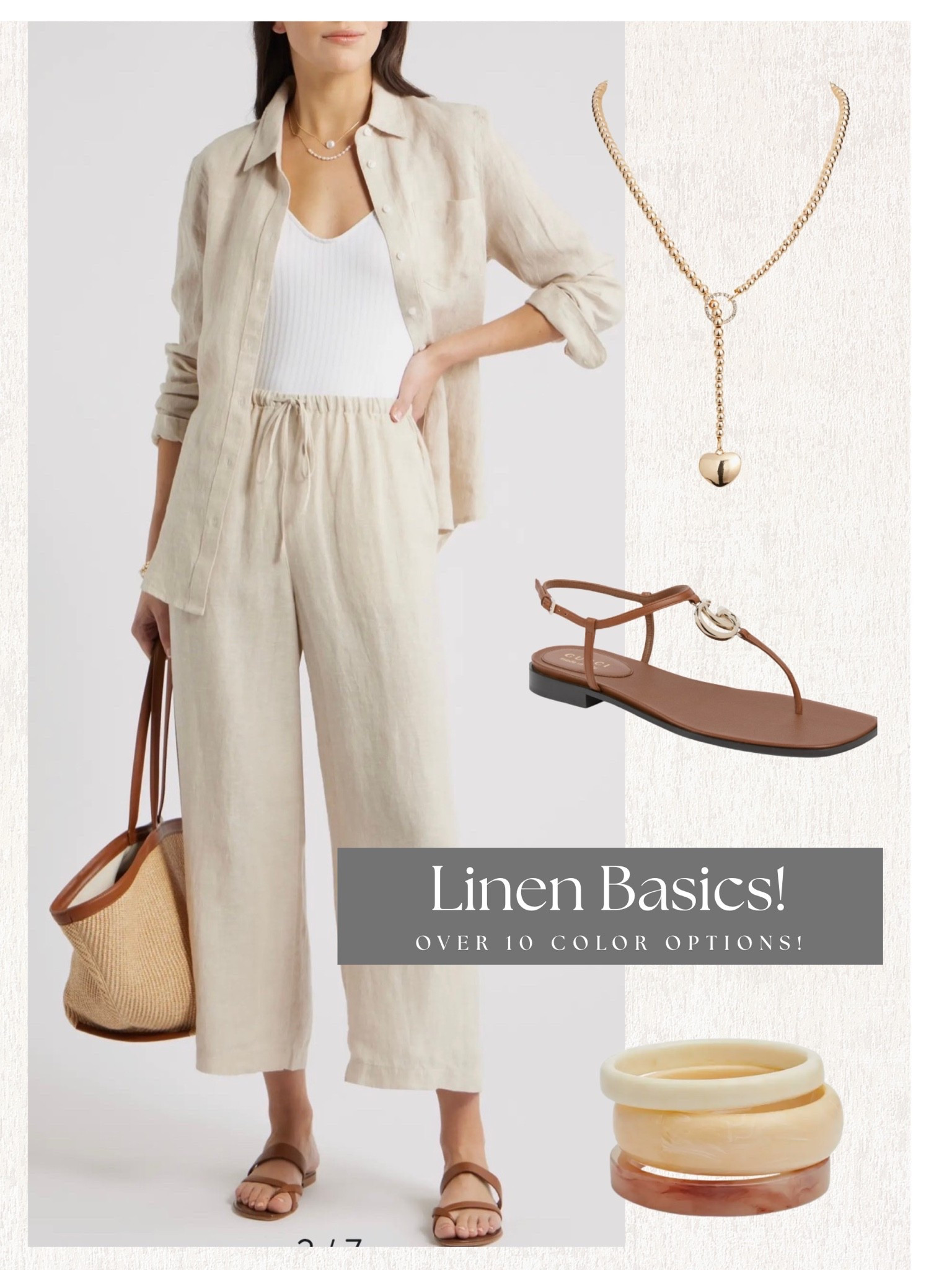 Linen set and jewelry part of the Nordstrom sale! ☀️

#LTKootd #LTKSaleAlert #LTKOver40