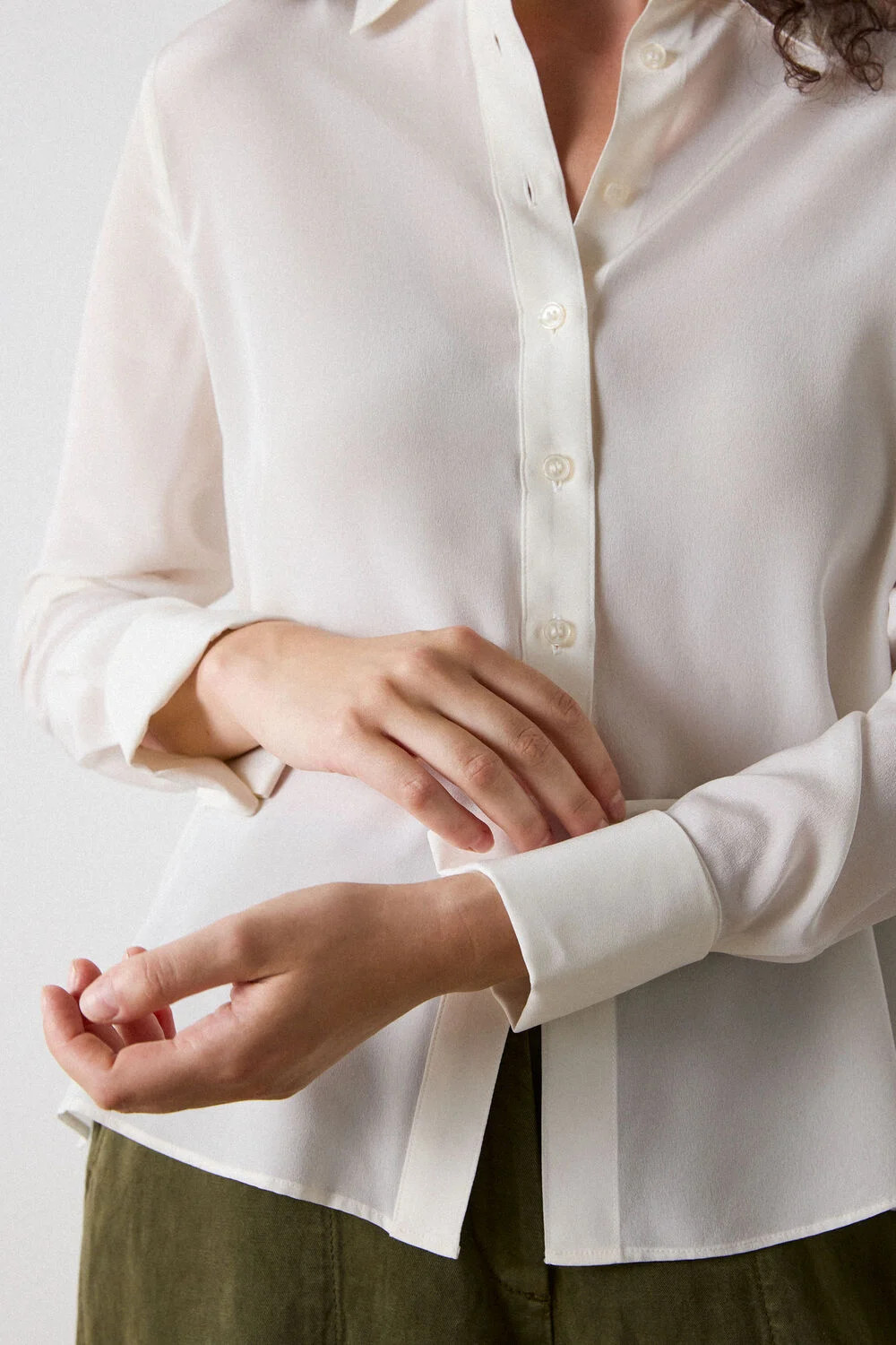 Ivory Ultimate Silk Shirt | Whistles