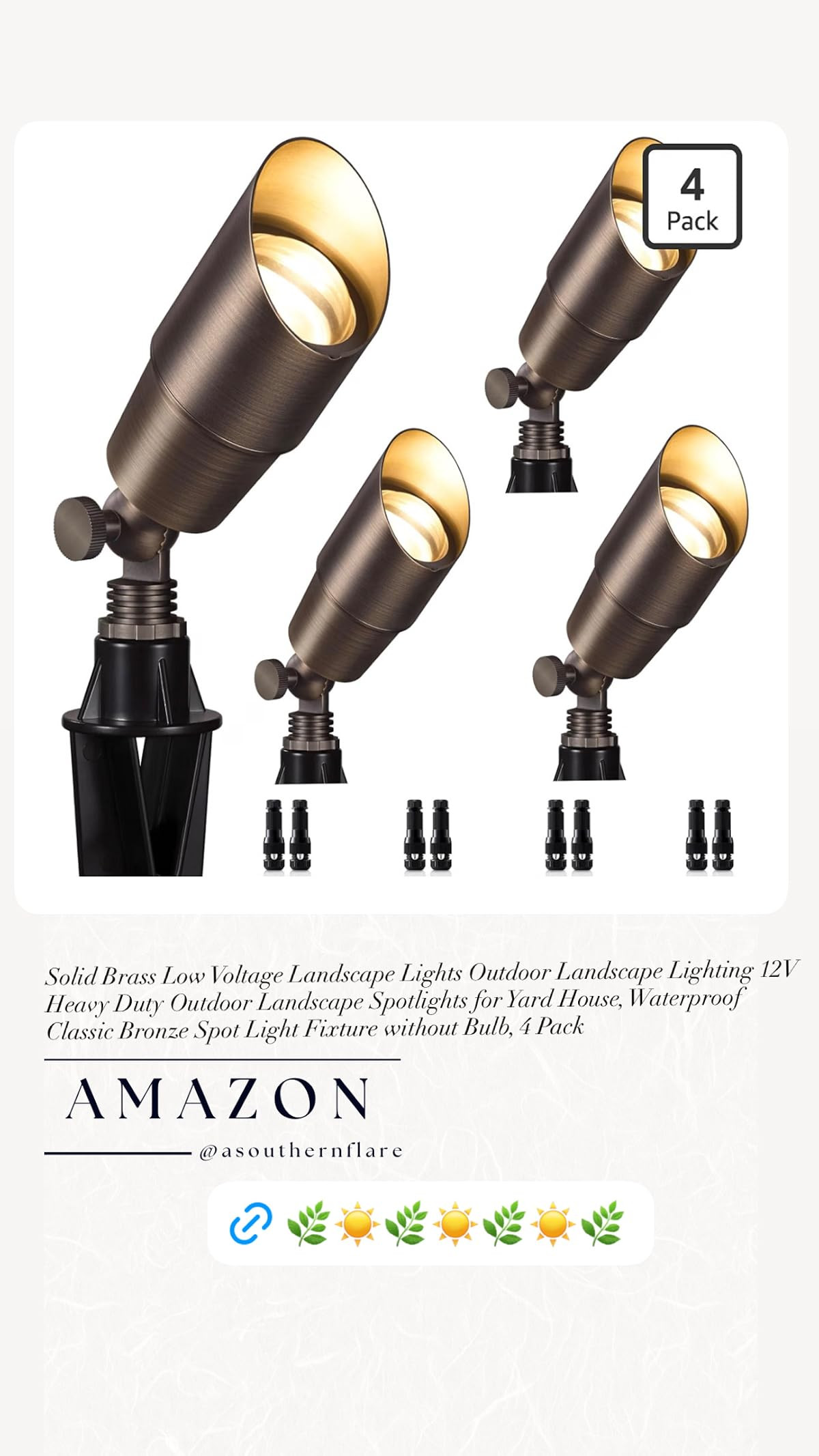 Illuminate your yard with these durable outdoor landscape spotlights. Perfect for adding a touch ... | Amazon (US)