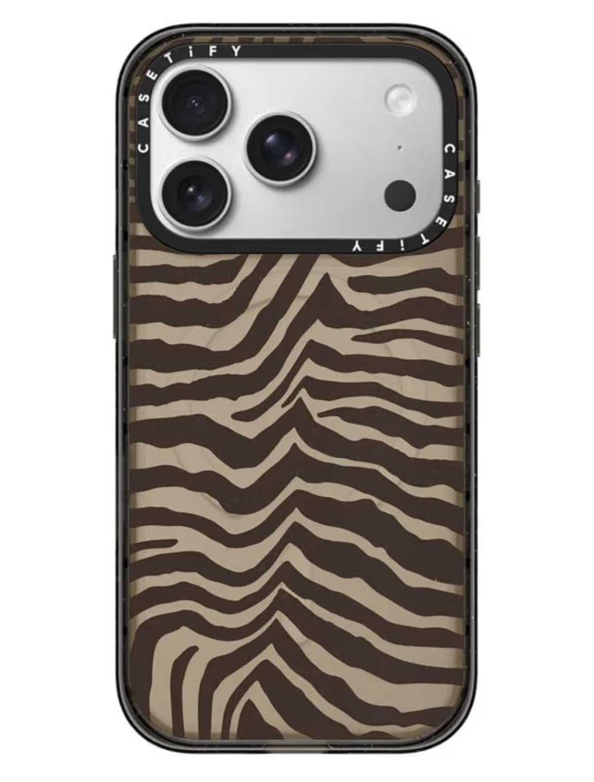 CASETiFY Impact iPhone 17 Pro Case [Slim/Compatible with Magsafe / 8.2 ft. 4X Military Grade Drop Protection] - Zebra-Brown - Clear Black

iPhone 17 pro case
Cute phone case 
Cute apple case 

#LTKFindsUnder100