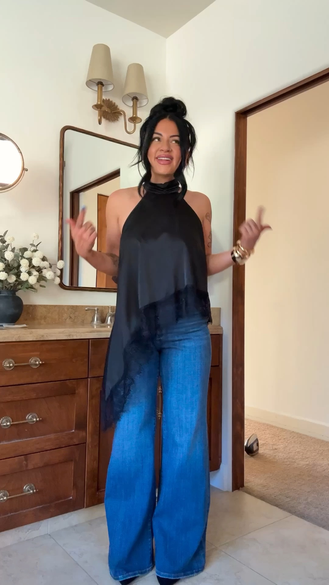 wearing a size large in the top!

#LTKgrwm #LTKootd #LTKMidsize