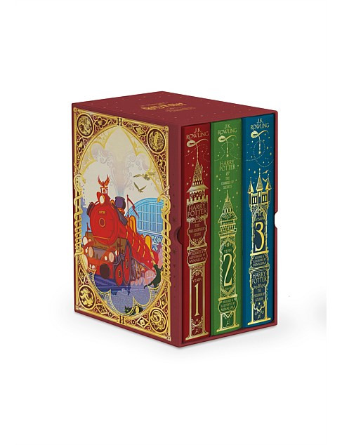 Bloomsbury Harry Potter 1-3 Box Set Minalima Edition | David Jones | David Jones (Australia & New Zealand)
