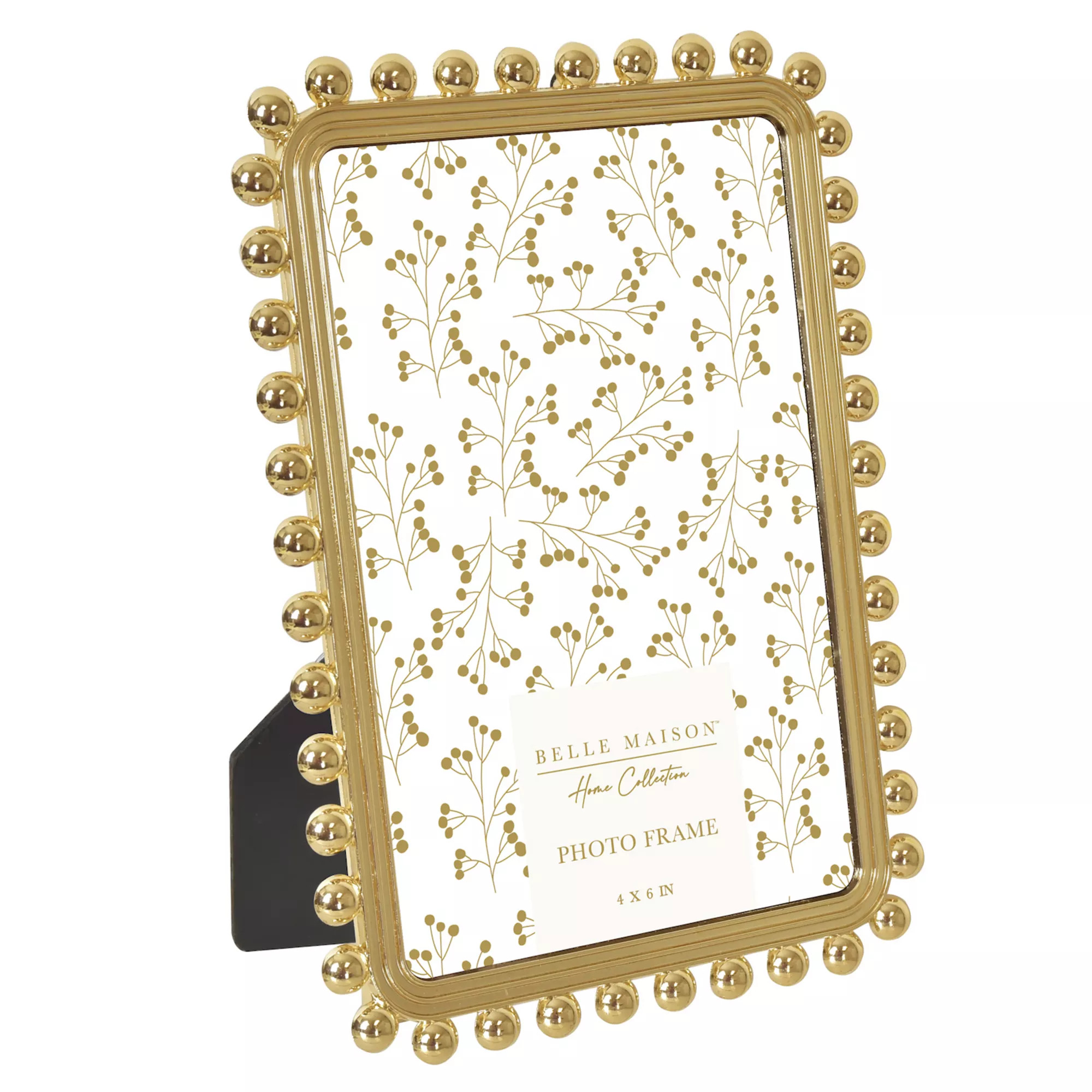 Belle Maison Beaded Metal Tabletop Picture Frame | Kohl's