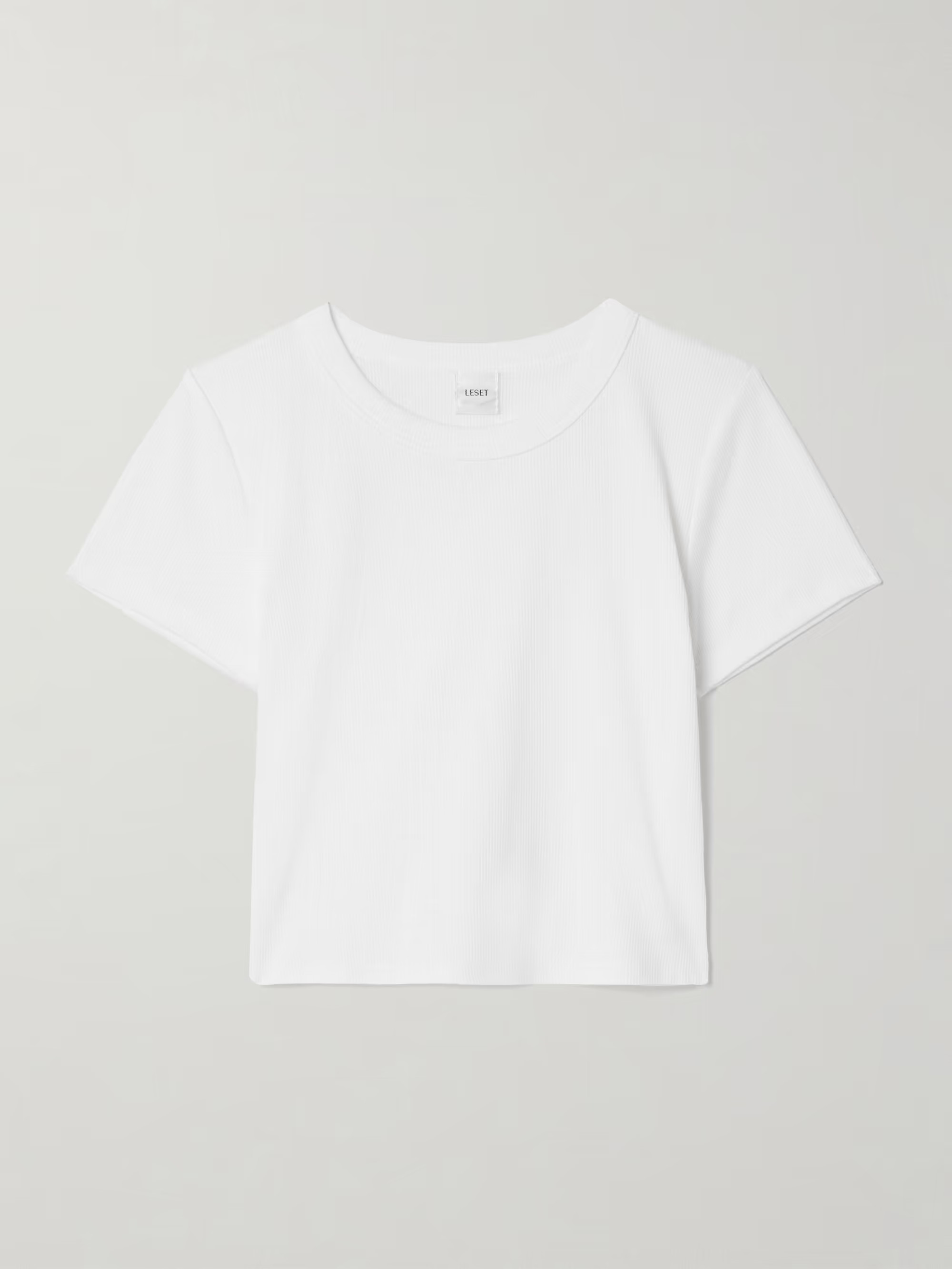 Kelly cropped ribbed stretch-cotton jersey T-Shirt | NET-A-PORTER (US)