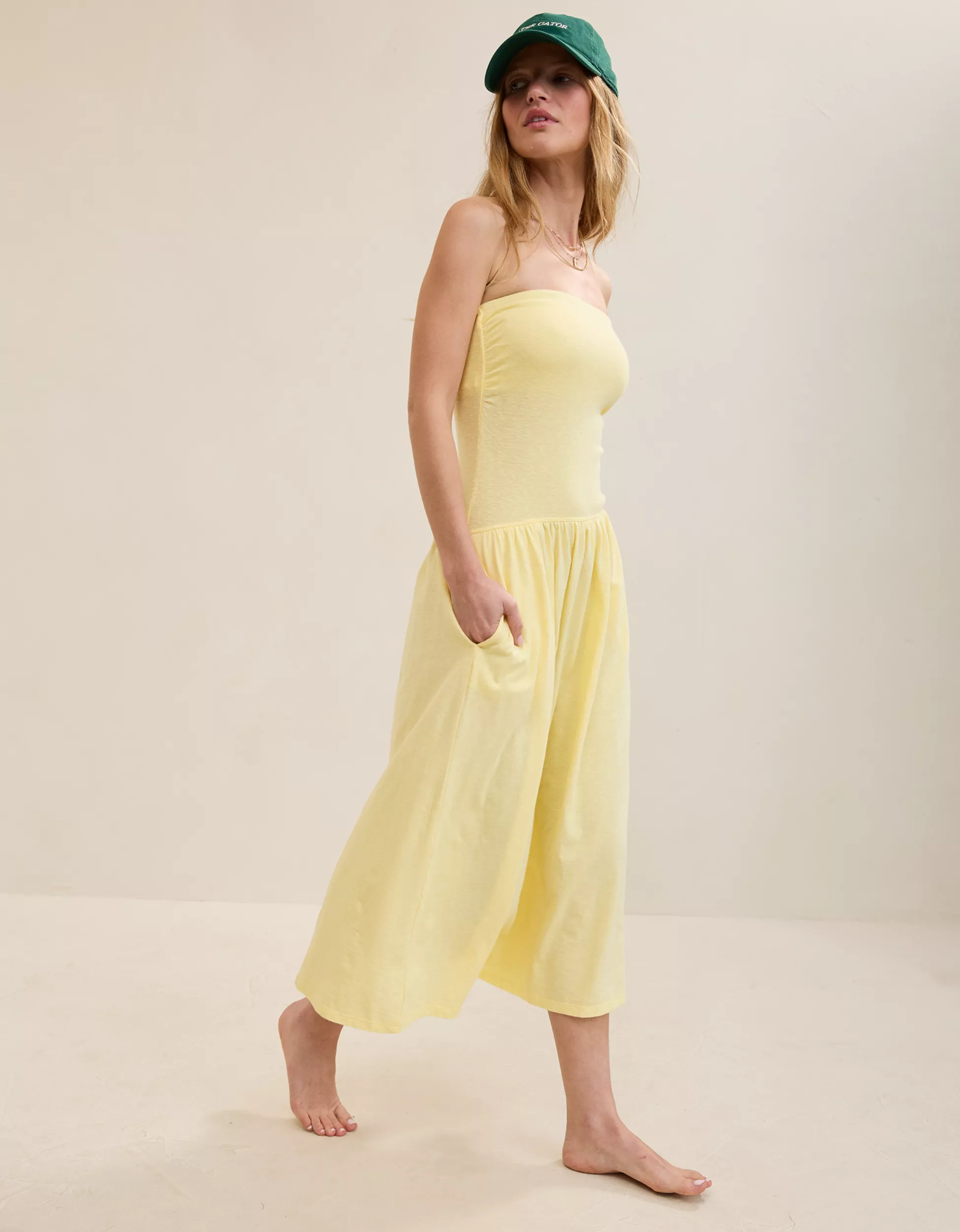 Aerie Happiest Tube Midi Dress | Aerie