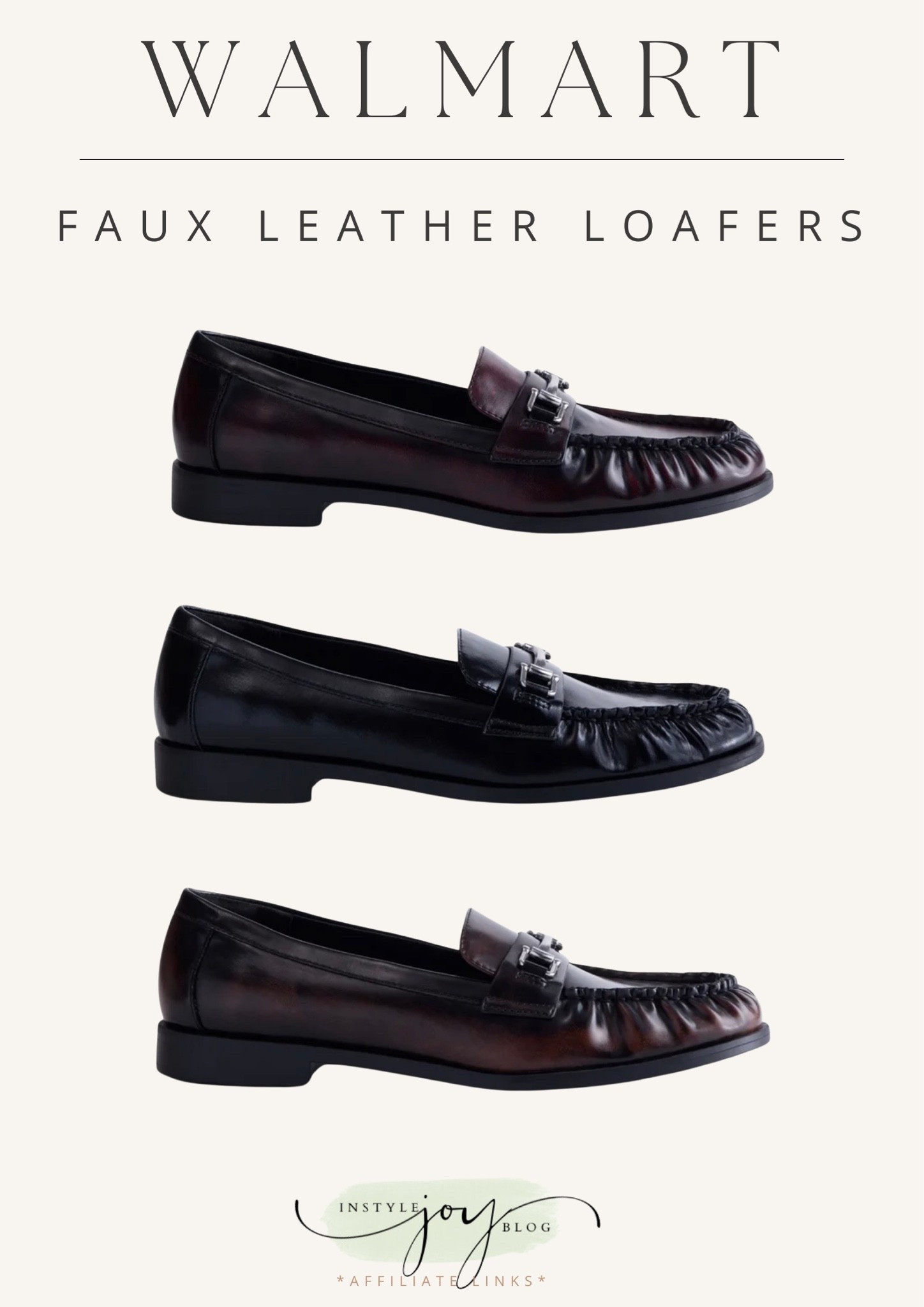 Walmart No Boundaries Women's Faux Leather Loafers

#LTKootd #LTKSeasonal #LTKWorkwear
