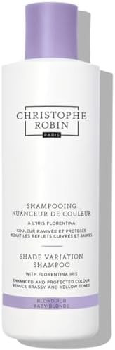 Christophe Robin Shade Variation Baby Blonde Toning Purple Shampoo with Florentina Iris, Neutrali... | Amazon (US)