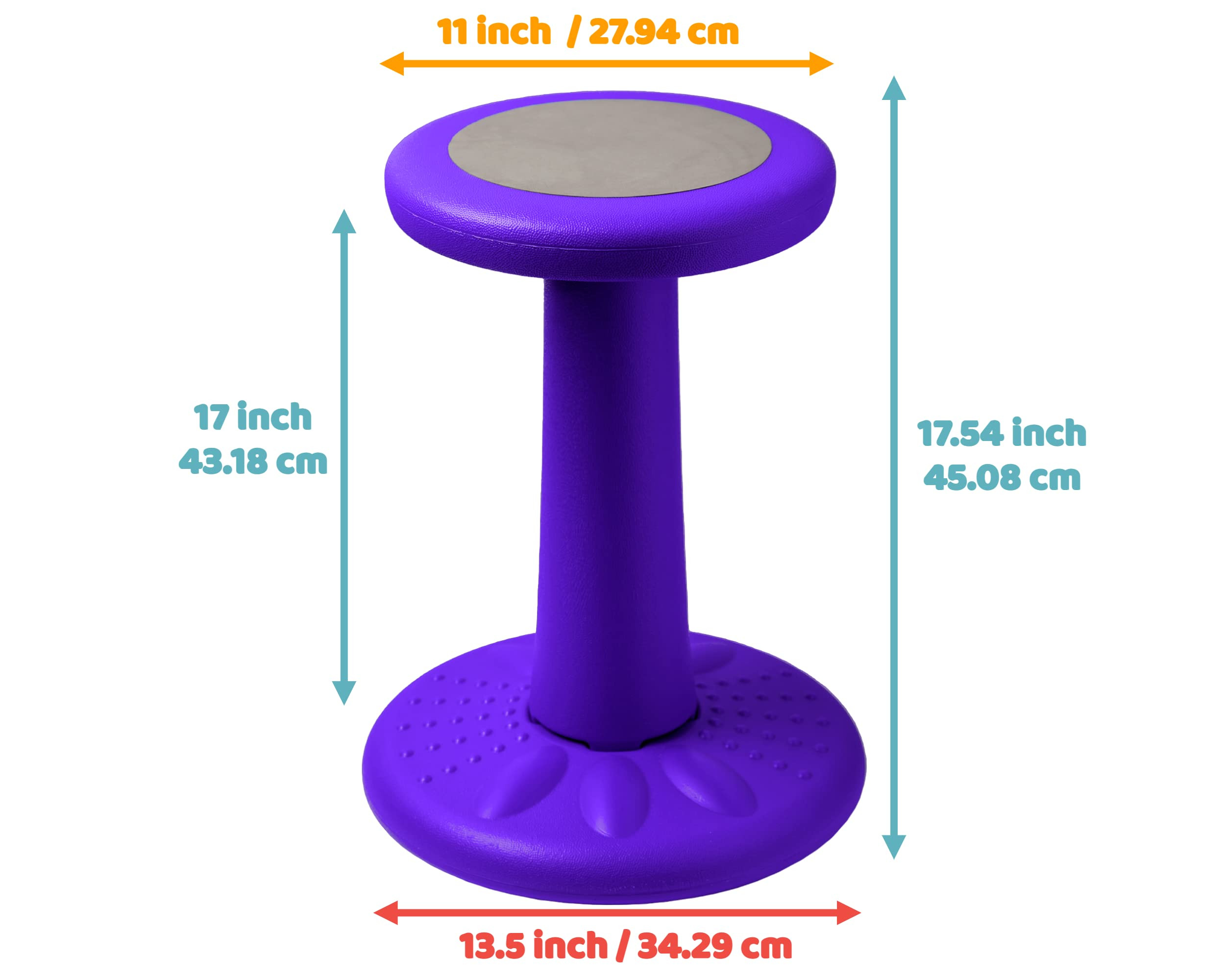 Studico ActiveChairs Kids Wobble Chair, Flexible Elementary Classroom Seating, Improves Focus, Po... | Amazon (US)