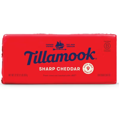 Tillamook Sharp Cheddar Cheese Block - 32oz | Target