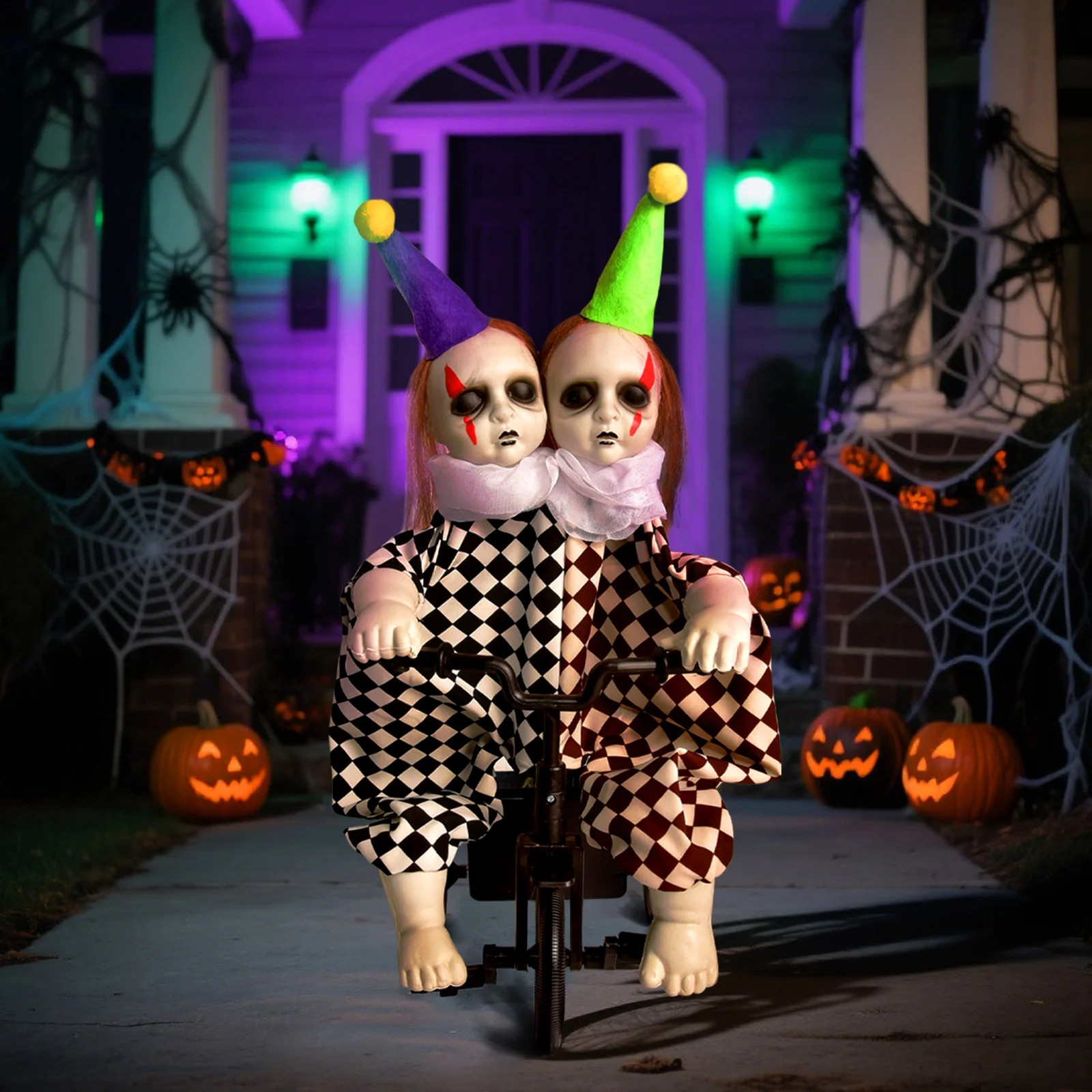 Halloween Decorations, Animatronic Scary Talking Clown with Motion, Biking Clown Decors, Touch an... | Walmart (US)