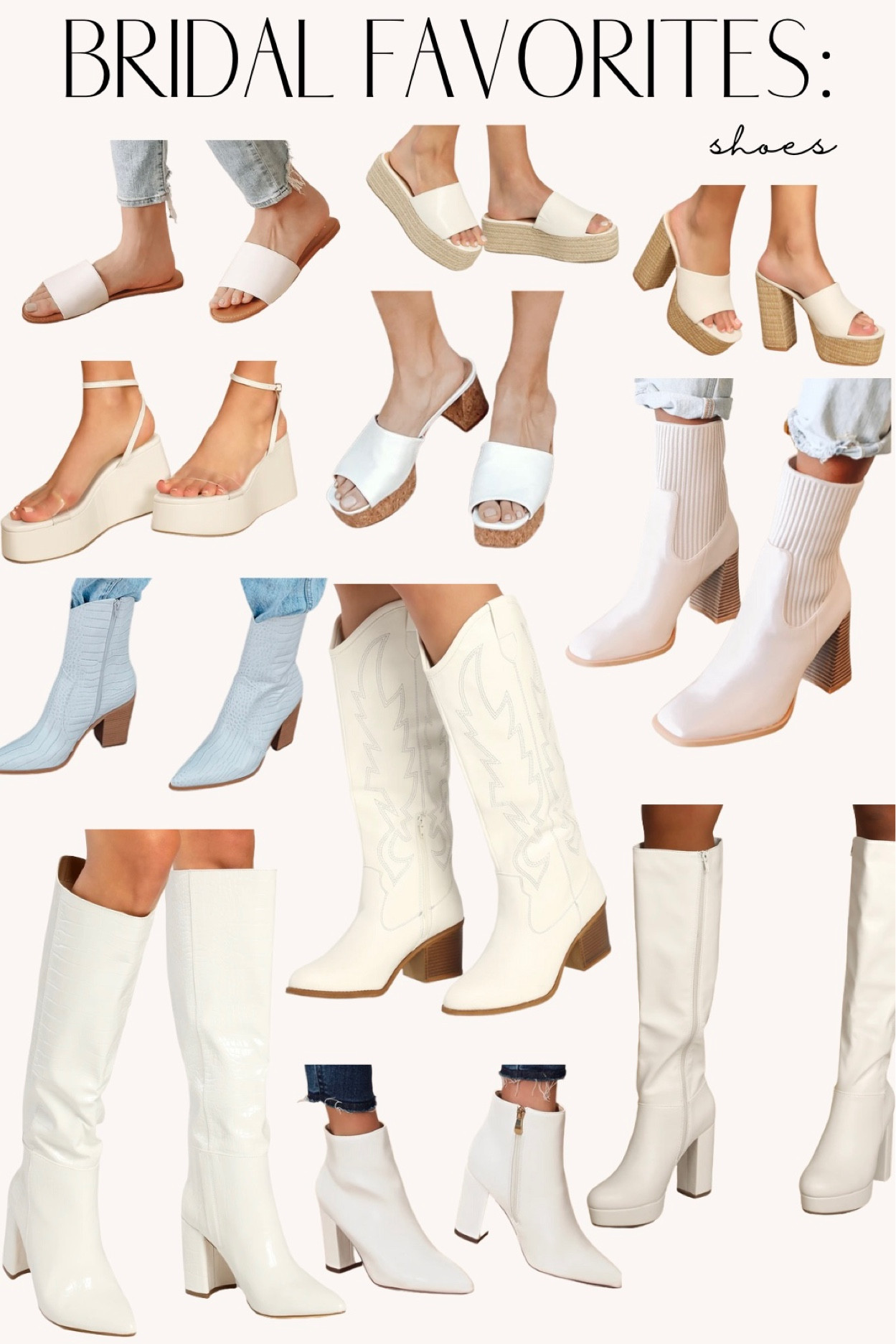 Give me alllllll the bridal statement shoes!!!

#bridalshoes #discoboots #platformsandlas 


#LTKwedding #LTKunder50 #LTKshoecrush