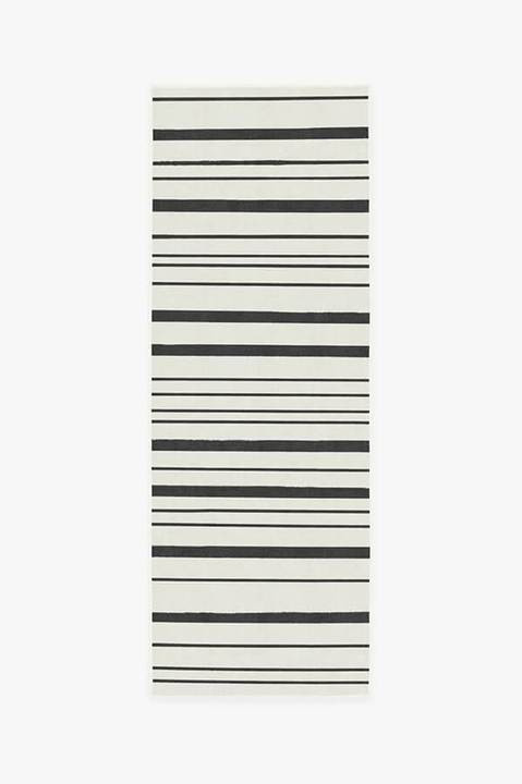 Hudson Stripe Black Rug | Ruggable