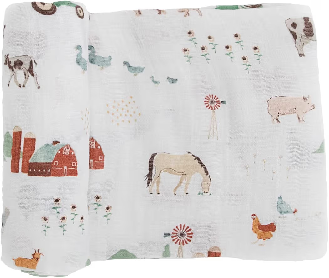 Little Unicorn Premium Cotton Swaddle Baby Blanket | Breathable Fabric | for swaddling, Play, Nur... | Amazon (US)