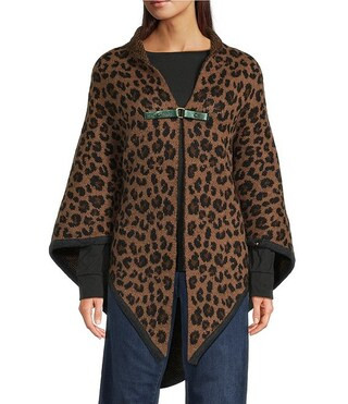 Kurt Geiger London Leopard Knit Ruana | Dillard's | Dillard's