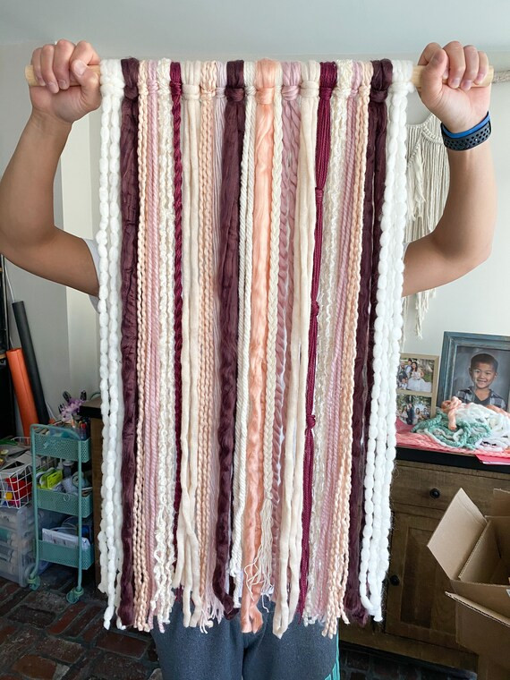 24" Purple/Pink/Mauve Wall Hanging | Etsy (US)