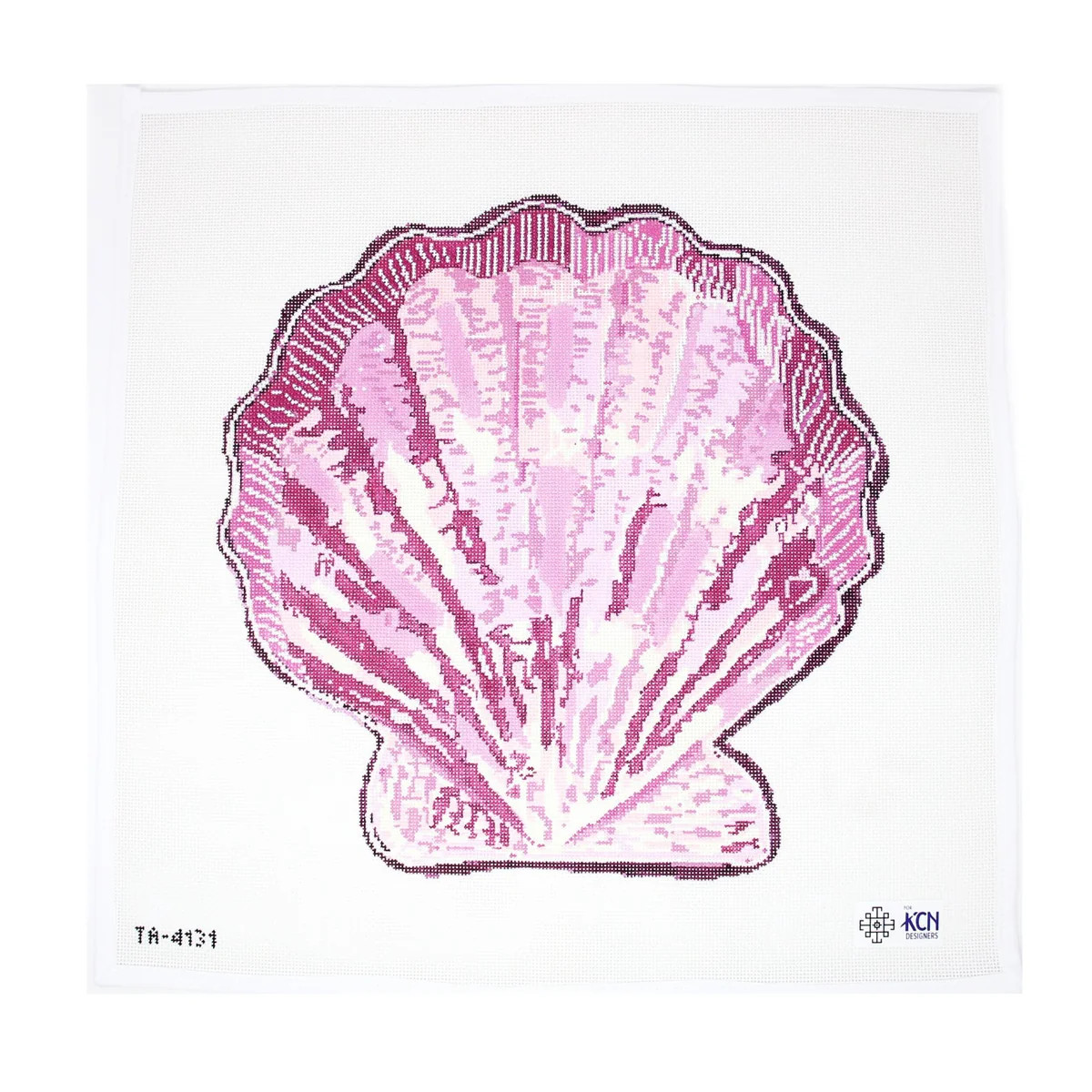 Pink Scallop | Greystone Needlepoint