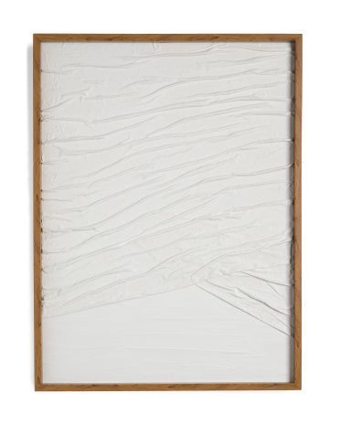 30x40 White Plaster Canvas Wall Art | TJ Maxx