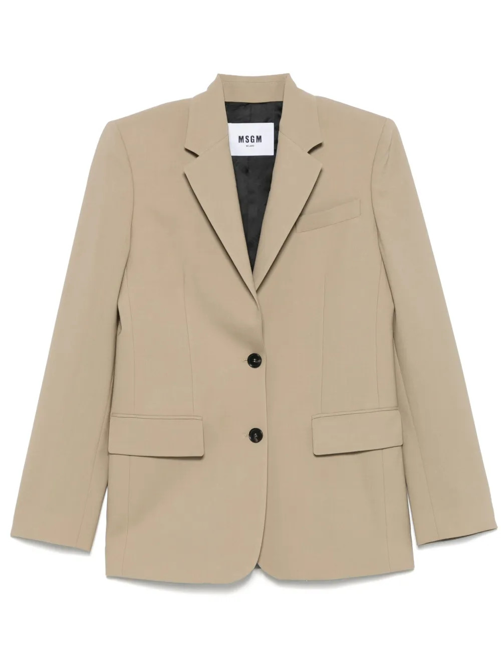 MSGM single-breasted Blazer  | Neutrals | FARFETCH | Farfetch Global