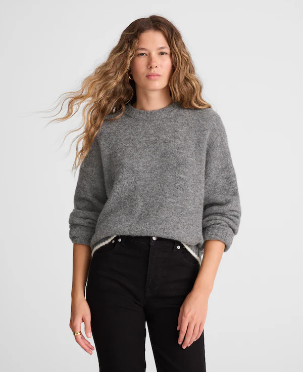 CloudSoft Drop-Shoulder Crewneck Sweater | Madewell