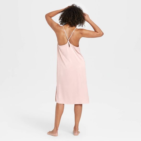 Women's Satin Nightgown - Stars Above™ Soft Pink | Target