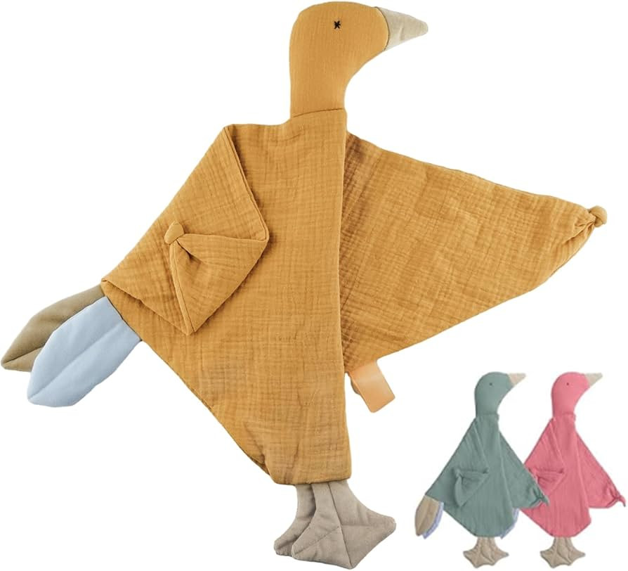 Security Blanket Loveys for Babies Boy Girl, Muslin Baby Lovey Security Blanket,Soft Breathable O... | Amazon (US)