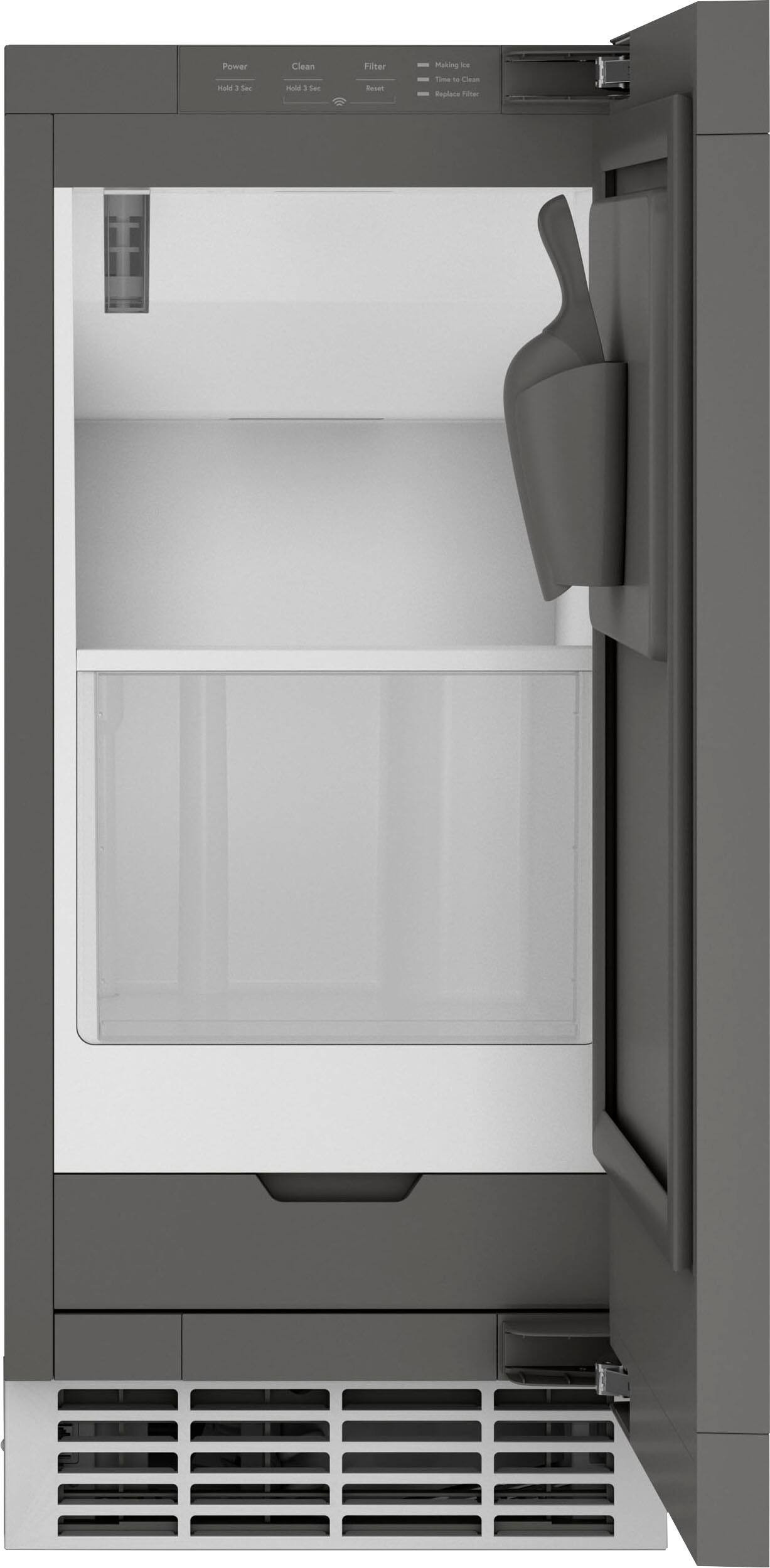 GE Profile 15" 26-Lb. Freestanding Icemaker with Nugget Ice Custom Panel Ready UNC15NPRII - Best ... | Best Buy U.S.