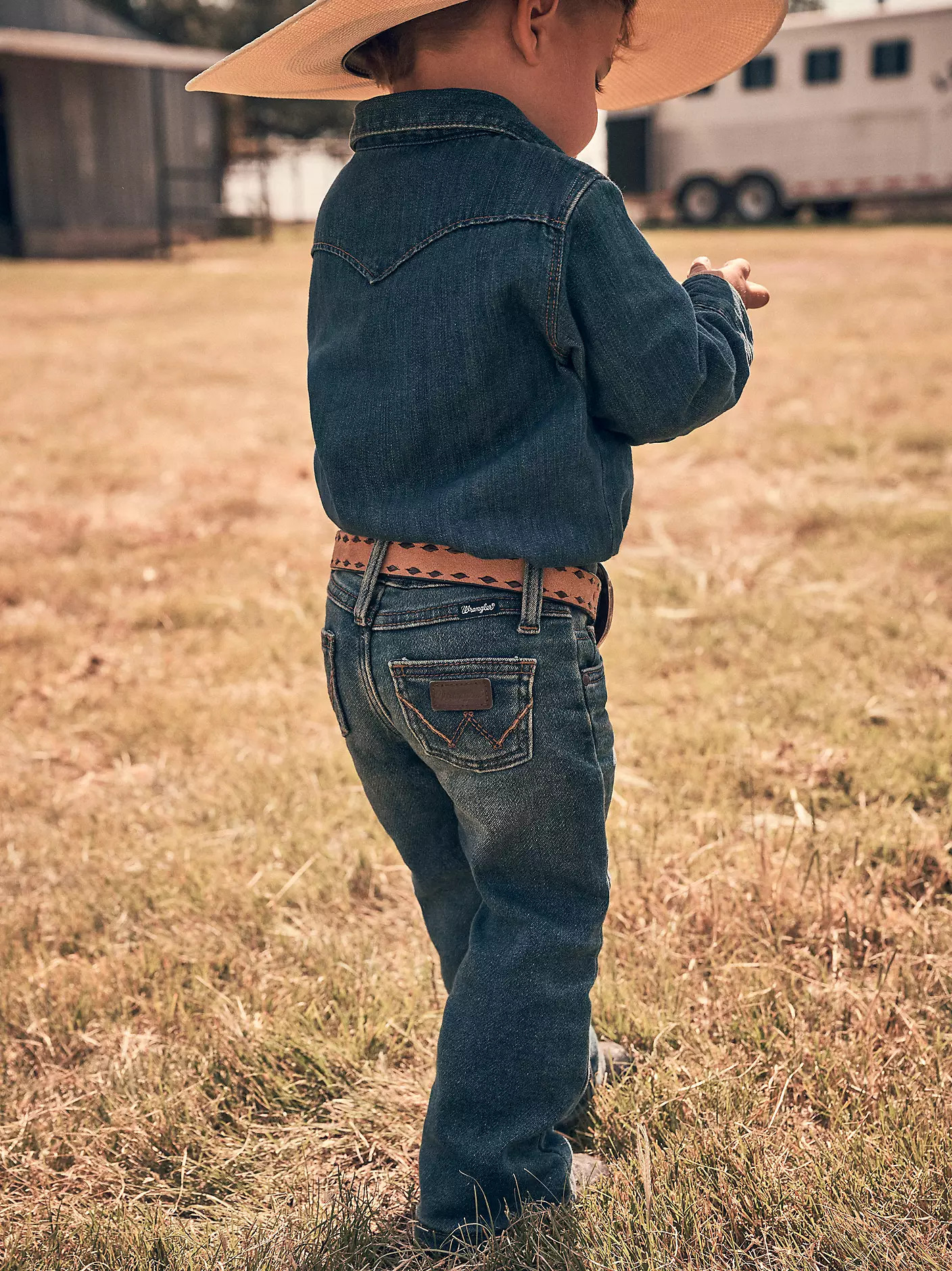 Little Boy's Stitched Pocket Western Jean | Wrangler