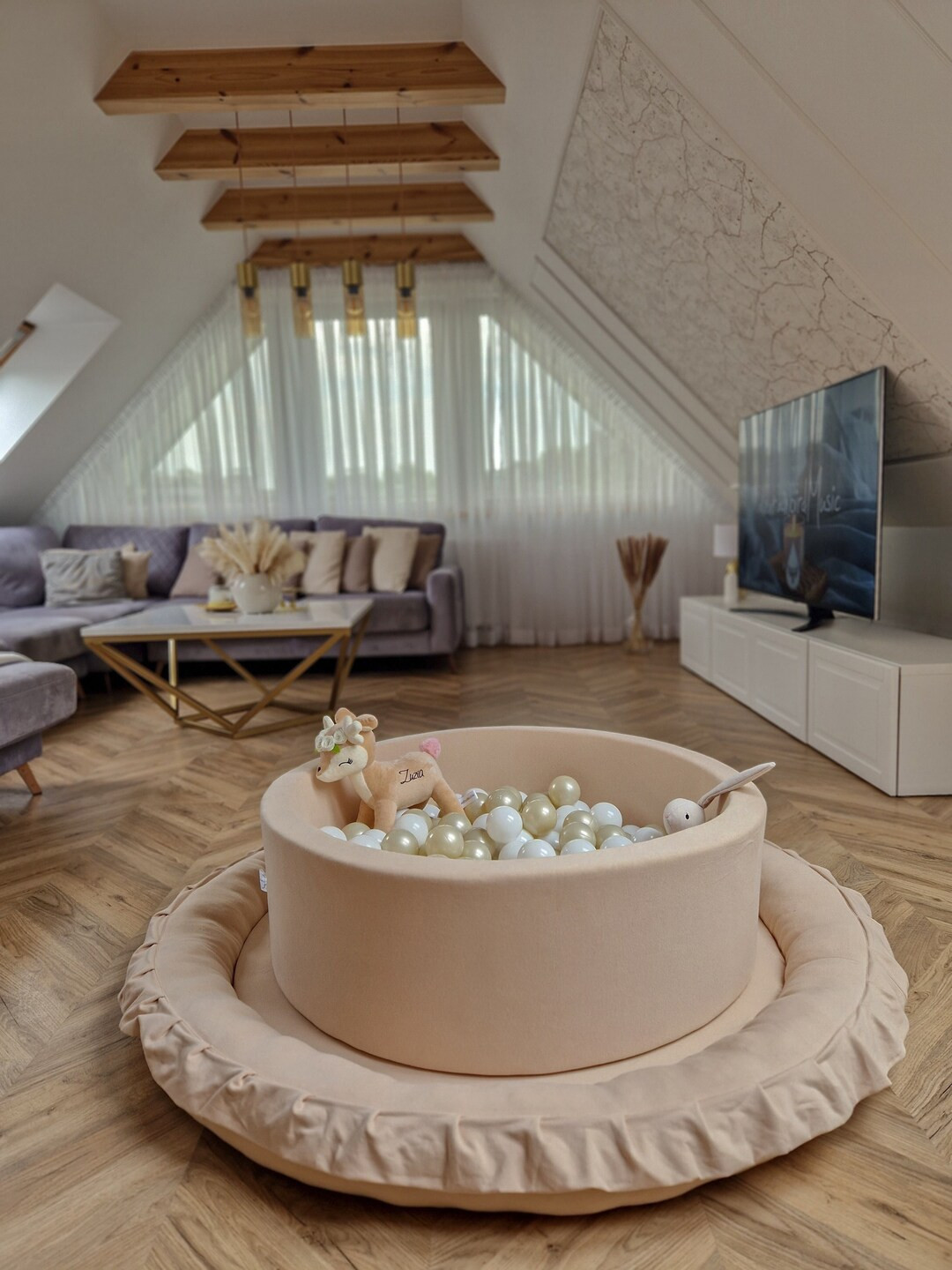 Ball Pit | 200 balls included | Beige Jersey | Etsy (CAD)