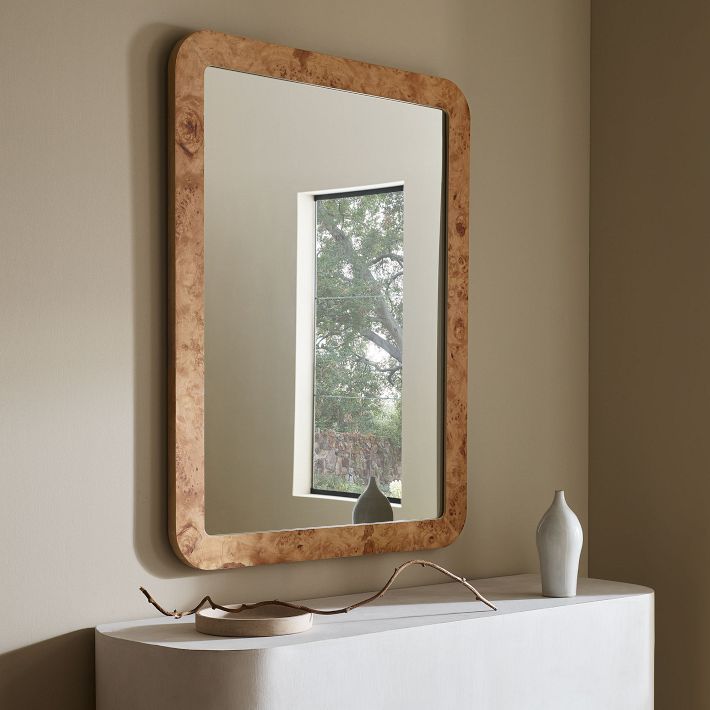 Burled Wood Wall Mirror | West Elm (US)