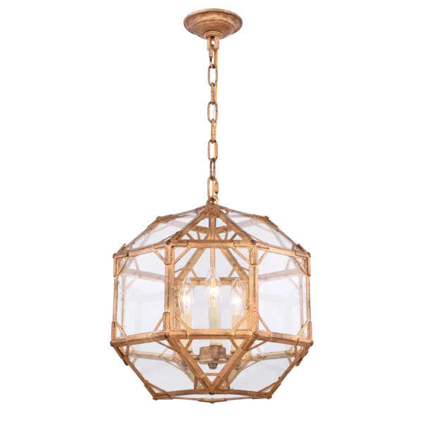 Puccio 3 - Light Unique / Statement Geometric Chandelier | Wayfair North America