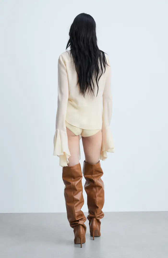 Flint Ruffle Button-Up Top | Nordstrom