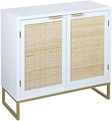 Accent Storage Cabinet, Anmytek Buffet Cabinet Double Door Kitchen Sideboard Furniture with Natur... | Amazon (US)