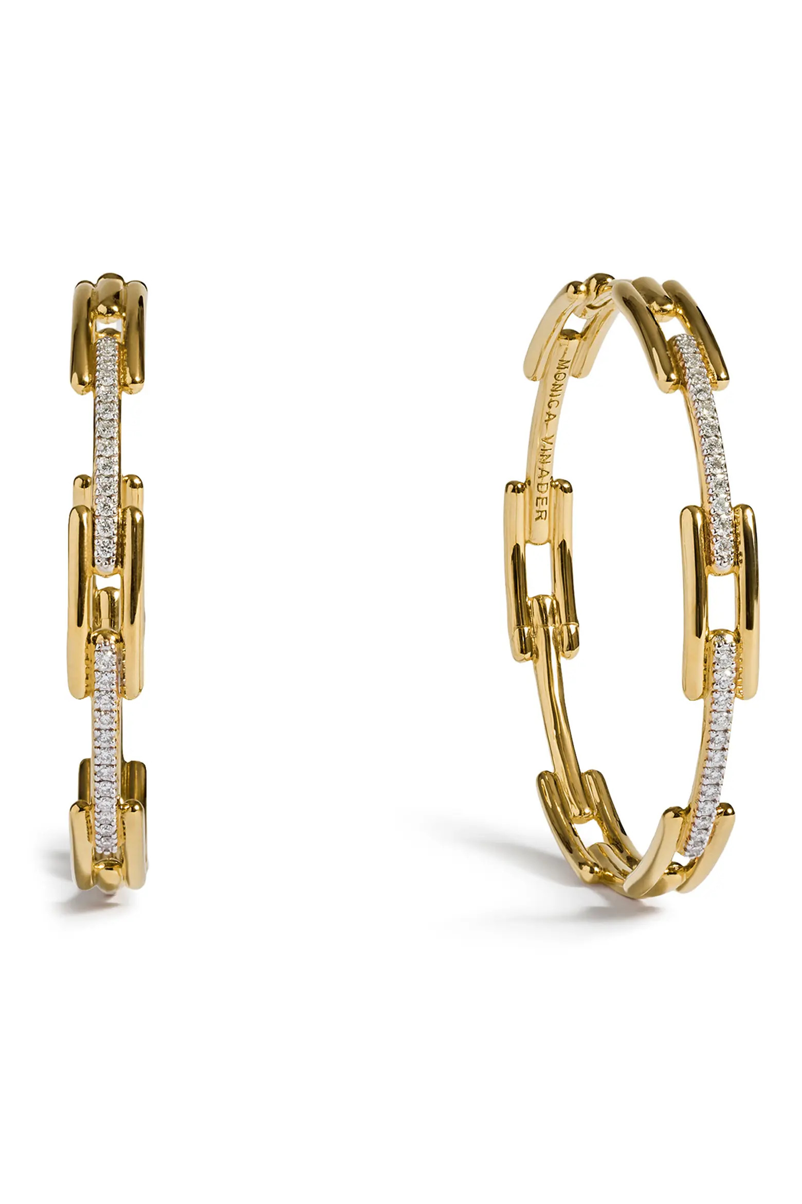 Signature Link Lab Grown Diamond Hoop Earrings (Online Trunk Show) (Women) | Nordstrom | Nordstrom