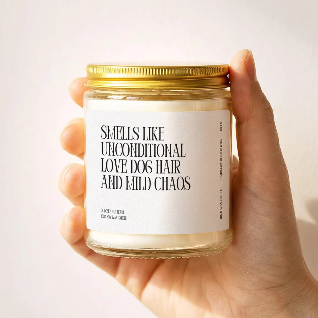 Funny Dog Mom Chaos Minimalist Soy Candle 9oz K1065 | Etsy (Global)
