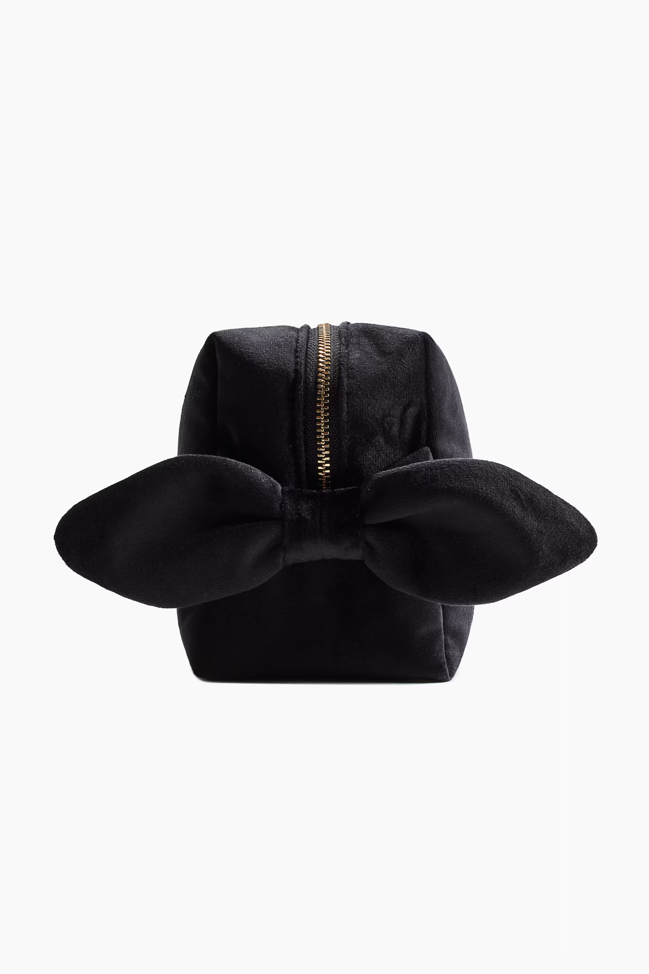 Bow-Detail Makeup Bag - Black - Beauty all | H&M US | H&M (US + CA)