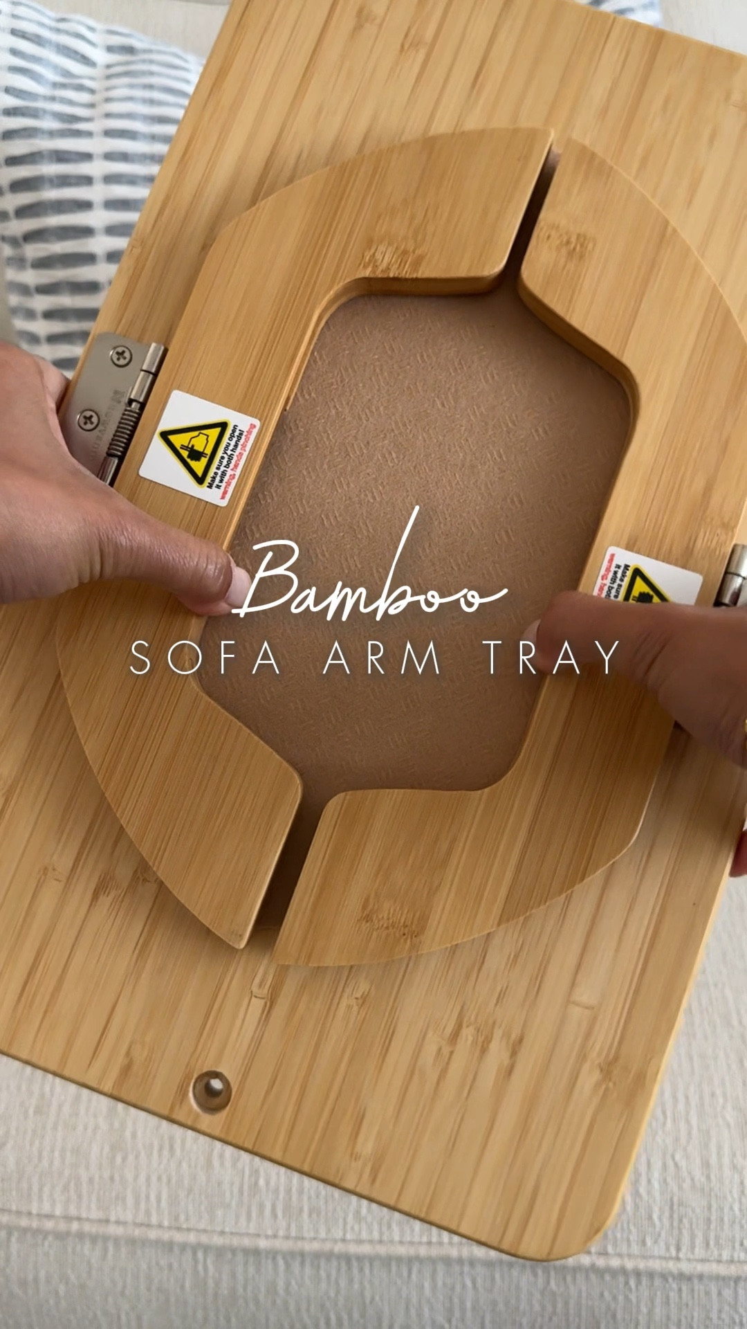 This is an Amazon MUST HAVE! I love this bamboo sofa arm tray. It clips onto your sofa arm and stays in place! Perfect to set down a drink, some snacks or your phone/tablet. The phone/tablet stand even rotates! 

#LTKHome #LTKFallSale