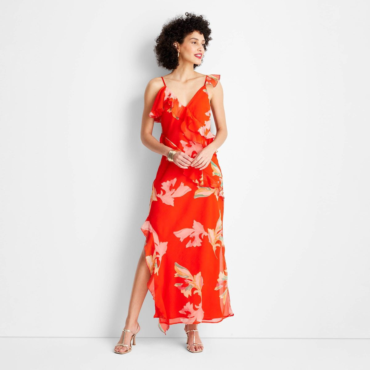 Women's Ruffle Ankle Length Dress - Future Collective™ with Jenee Naylor | Target