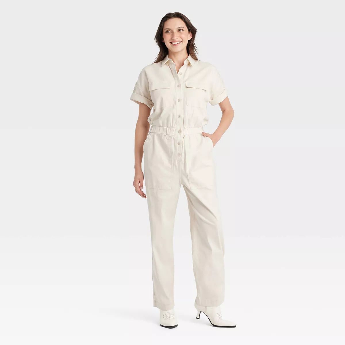 Women's Short Sleeve Boilersuit - Universal Thread™ | Target