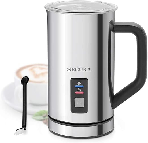 Secura Milk Frother, Electric Milk Steamer Stainless Steel, 16.9oz/500ml Automatic Hot and Cold F... | Amazon (US)