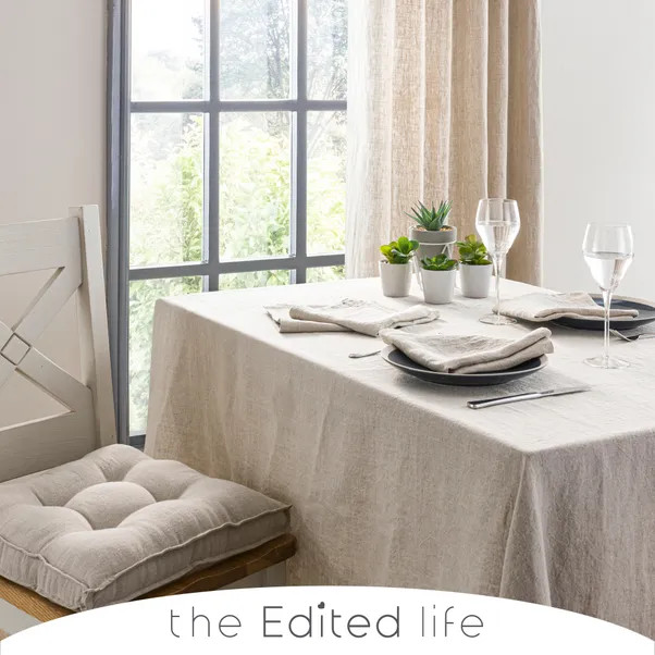 Cartmel Natural Linen Tablecloth | Dunelm (migrated)