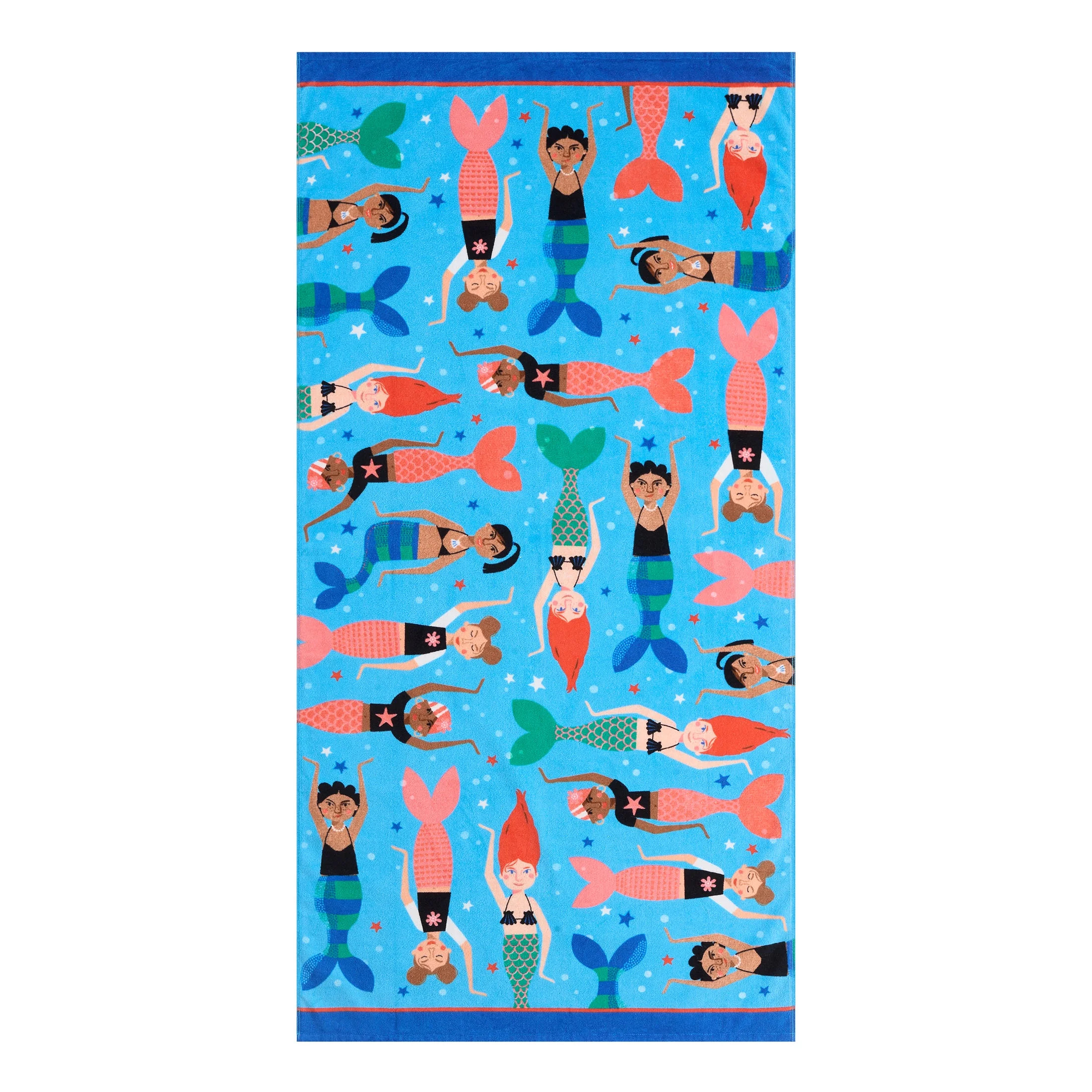 Mainstays Beach Collection Mermaid Cotton-Blend Beach Towel | Walmart (US)