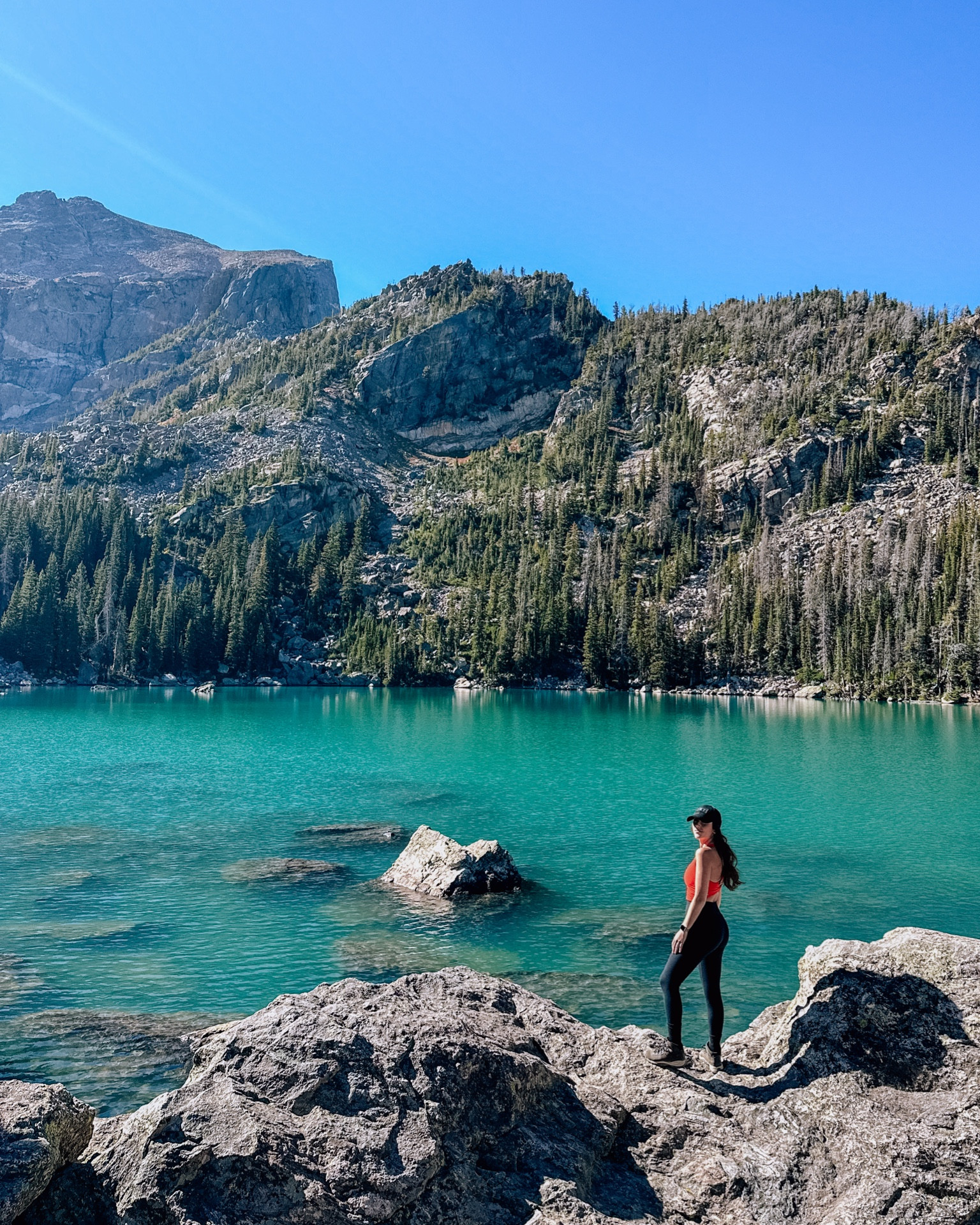 Hiking outfit for tackling some of the alpine lakes in Rocky Mountain National Park. This Old Navy cross back sports bra is my new favorite hiking shirt! These leggings will forever be my go to for everything. Best part? There’s no seam and they come in so many different colors!

#LTKfitness #LTKtravel