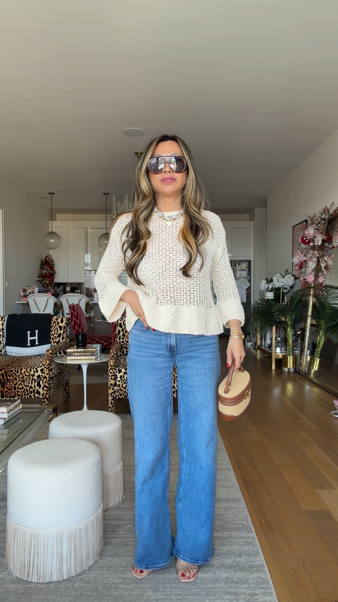 What I wore today. Zara sweater small. Best jeans $50. Size 27. Zara bag. Amazon necklace, shoes and sunglasses 

#LTKootd #LTKgrwm