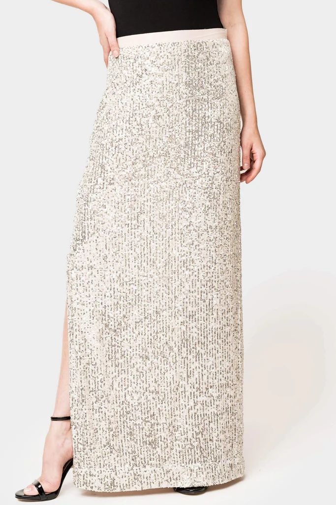 Sparkle & Shine Sequin Maxi Skirt | Gibson