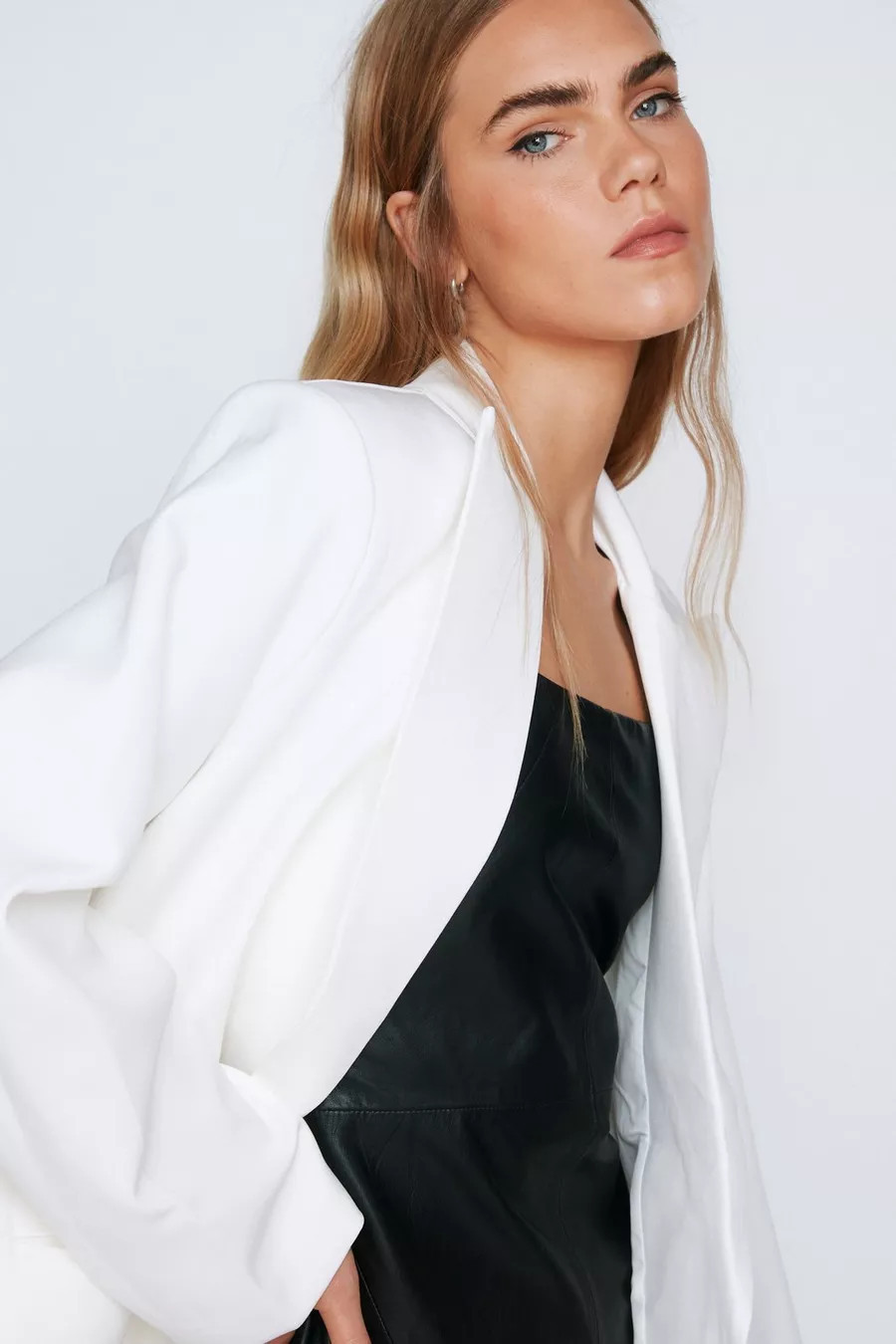 Boxy Oversized Boyfriend Blazer | Nasty Gal (US)