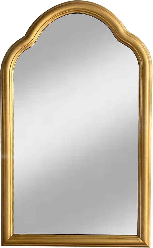 Metal Encased Accent Wall Mirror Arched Top Accented with Striking Antique Gold Finish 24in *40 i... | Amazon (US)