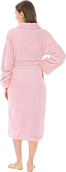 PAVILIA Premium Womens Plush Soft Robe Fluffy, Warm, Fleece Sherpa Shaggy Bathrobe | Amazon (US)