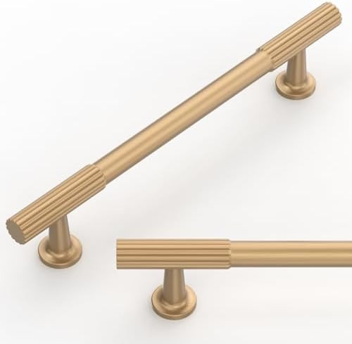 10 Pack Champagne Bronze Cabinet Pulls 5 Inch(128mm) Kitchen Cabinet Handles Cabinet Hardware for... | Amazon (US)