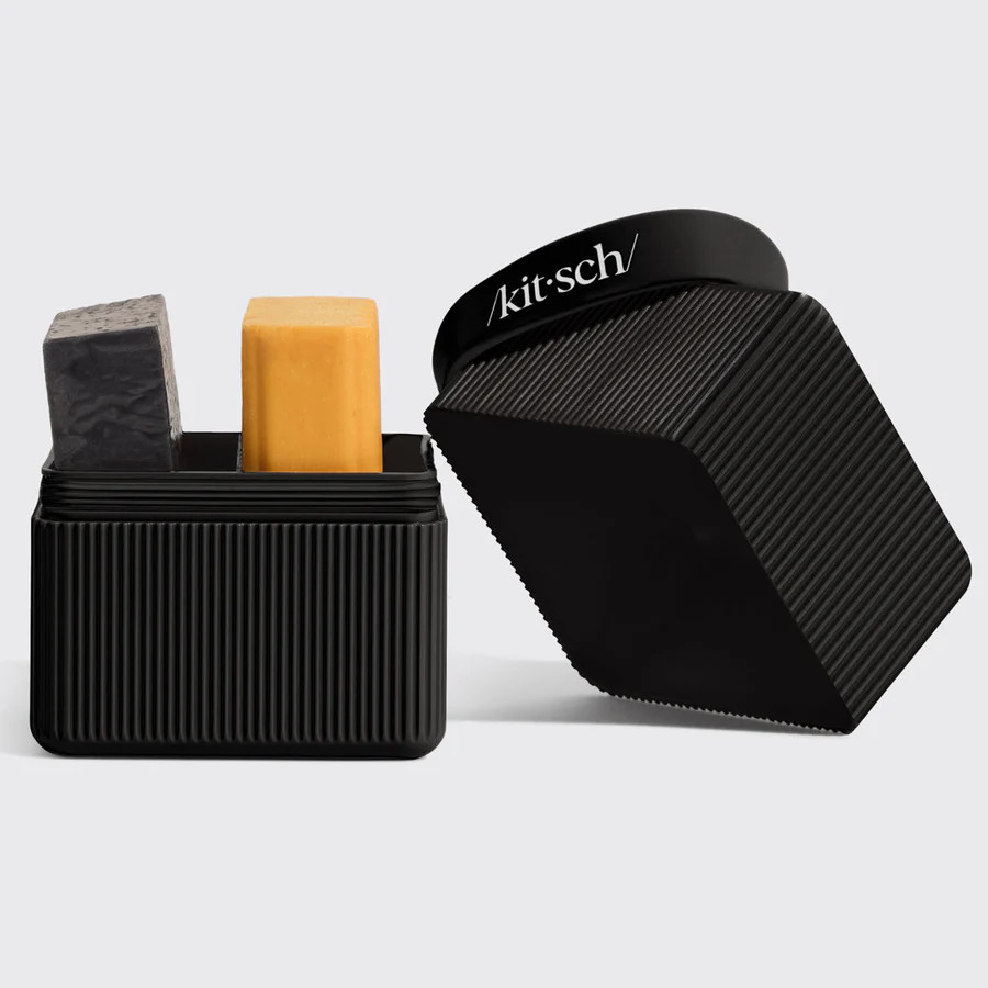 2-Compartment Travel Case - Black | KITSCH | Kitsch